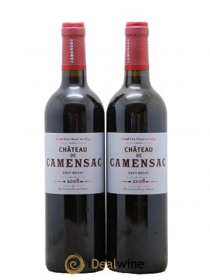 Château Camensac 5ème Grand Cru Classé  2008 - Lot de 2 Bouteilles