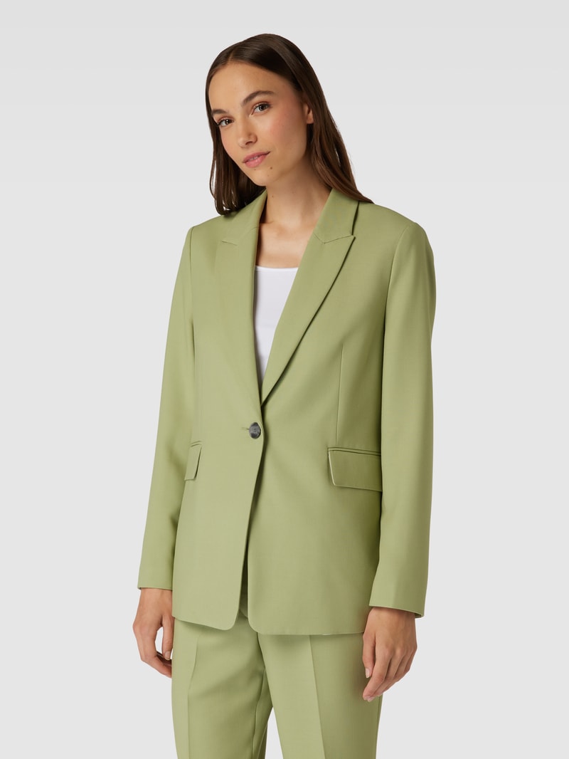 Blazer mit Reverskragen in hellgrün