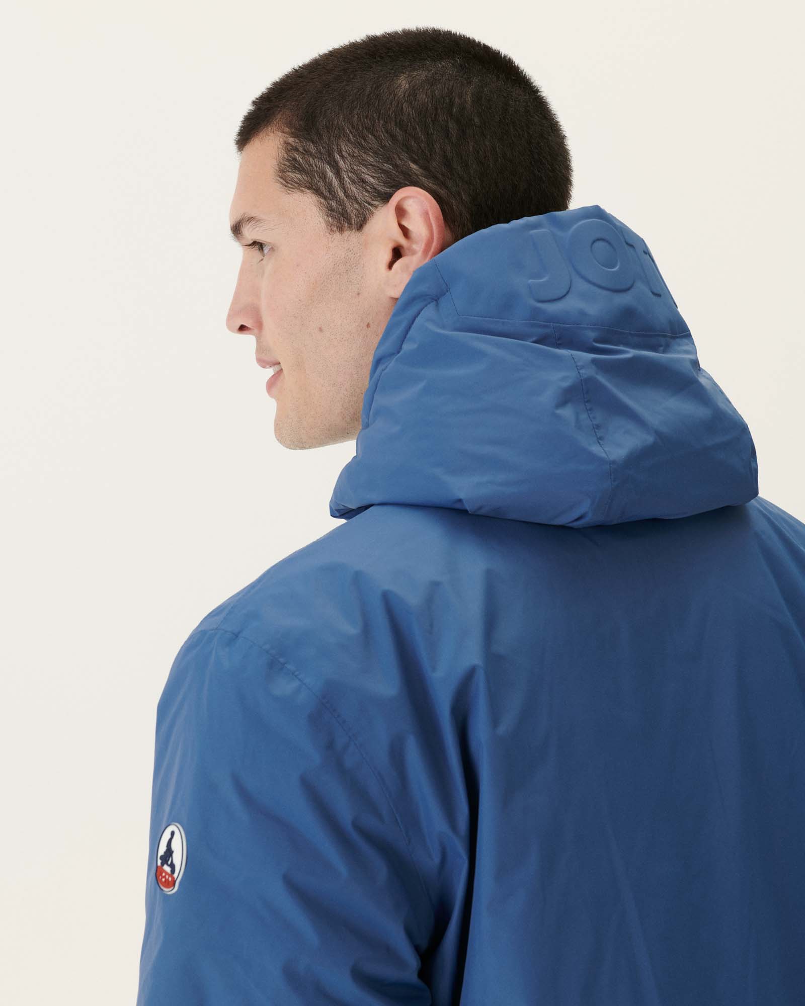 Doudoune réversible à capuche Bleu jeans/Army Bergen
