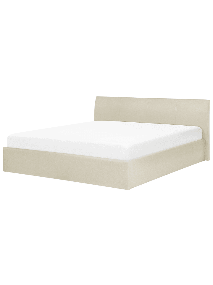 Beliani Doppelbett ORBEY in Beige - (W) 197 x (H) 88 x (L) 212 cm günstig kaufen onesize