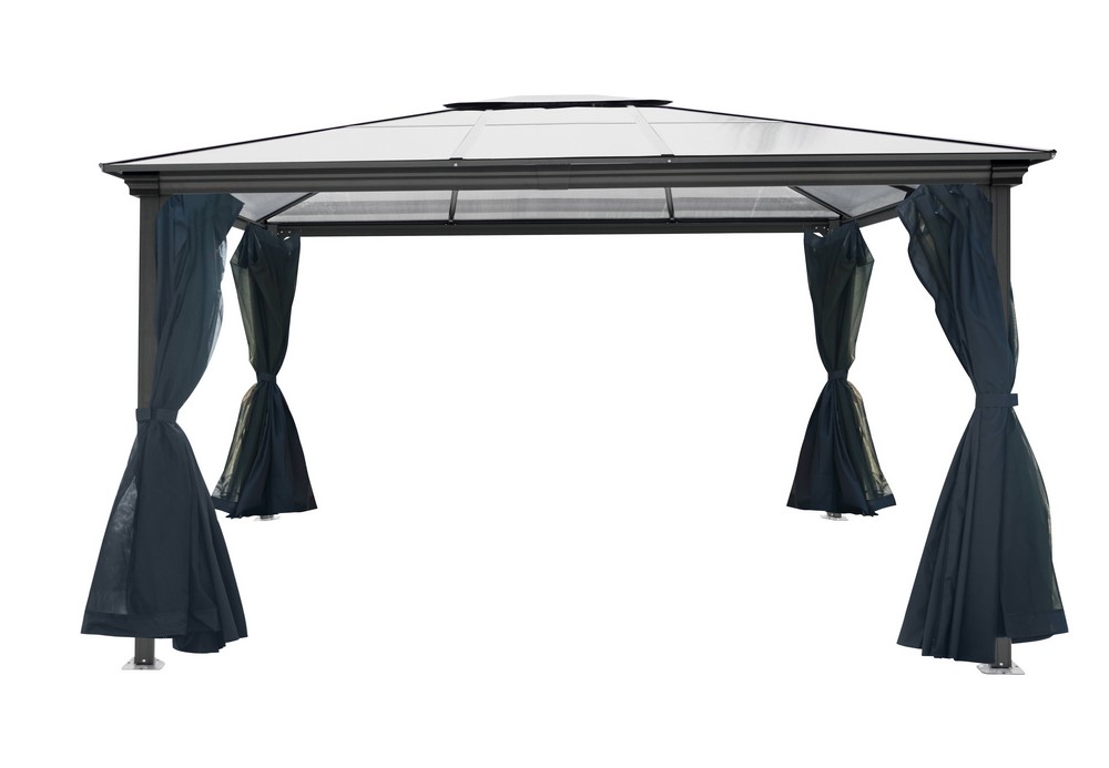 lovingHome® Gartenpavillon,Gartenzelt,Pavillon, mit lichtdurchlässigem, 12㎡