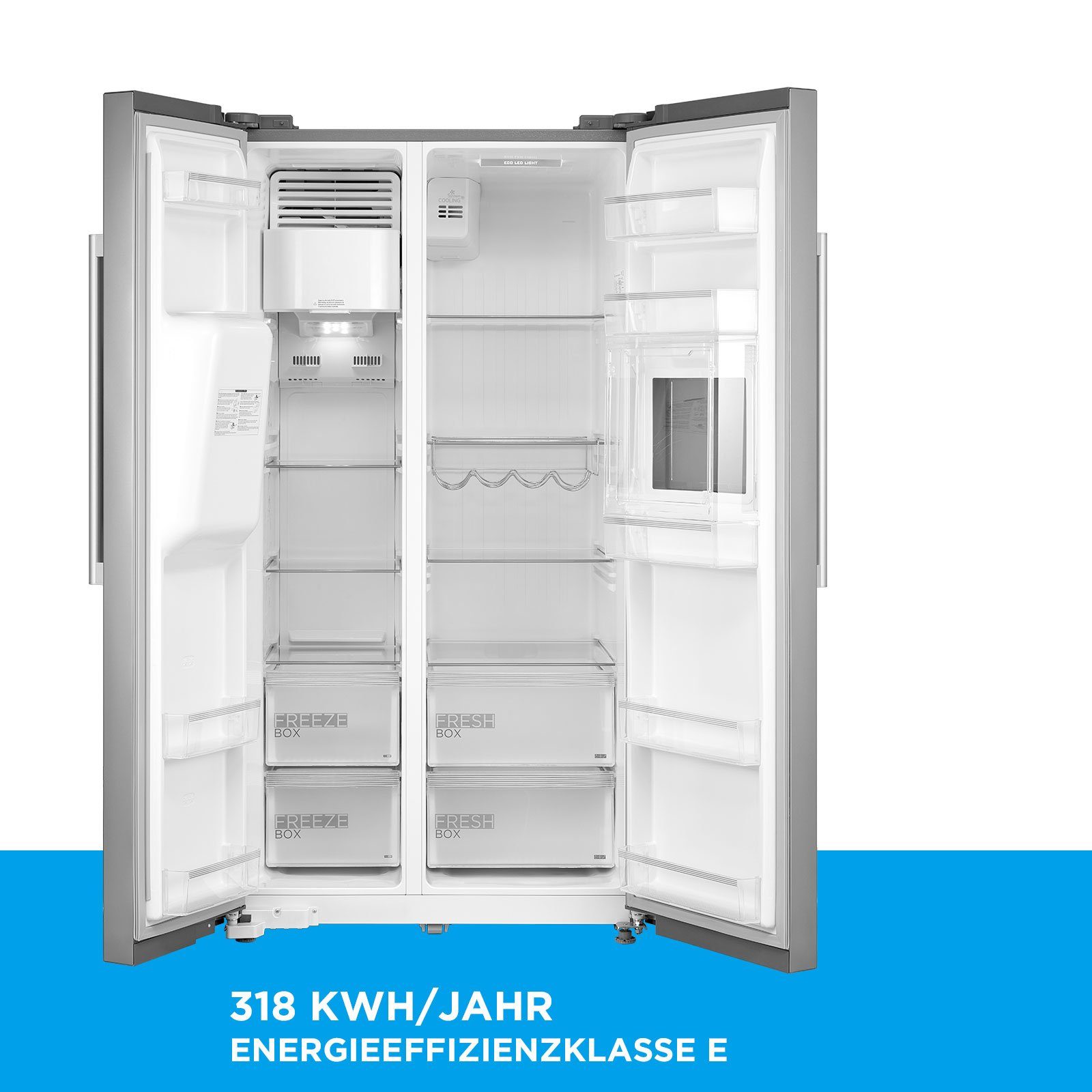 Midea Side-by-Side Serie 6 KS-EIX 6.23, 176.5 cm hoch, 89.7 cm breit