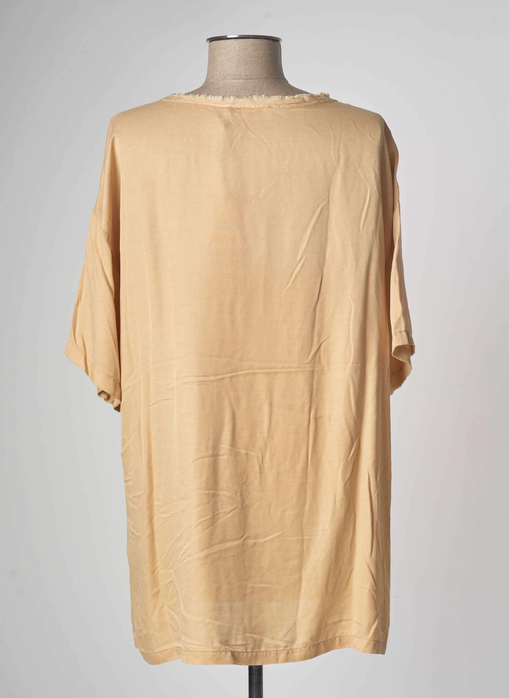 Me369 Tuniquemanchecourte Femme couleur beige