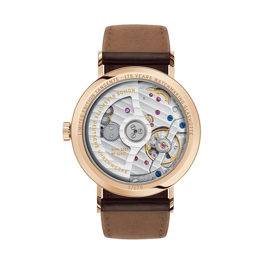 Nomos Glashütte Unisexuhr Tangente Roségold neomatik - 175 Years