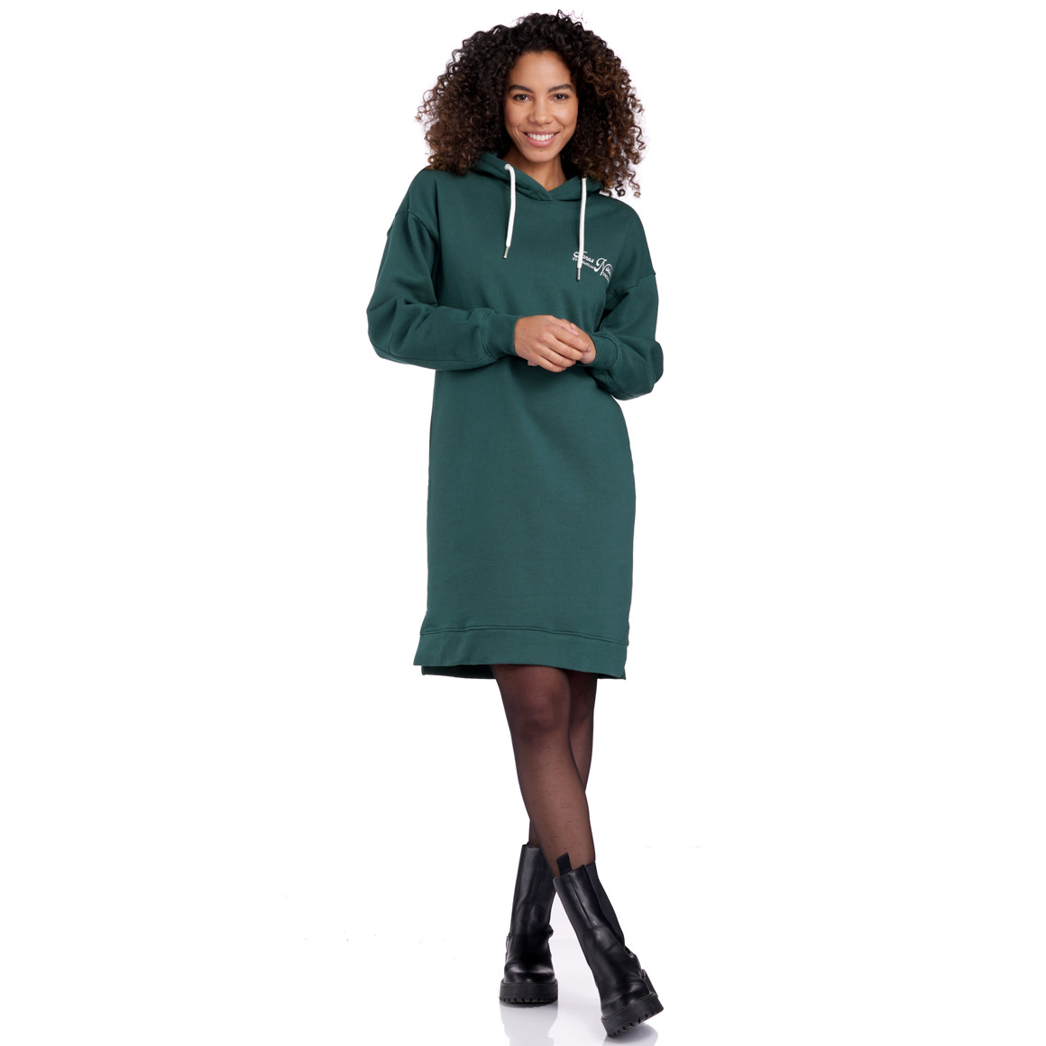 Damen Sweatkleid mit Kapuze