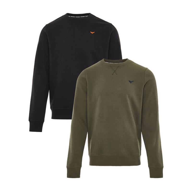 Threadbare THB Fleece Crew Satsuma 2PK Fleecepullover Herren