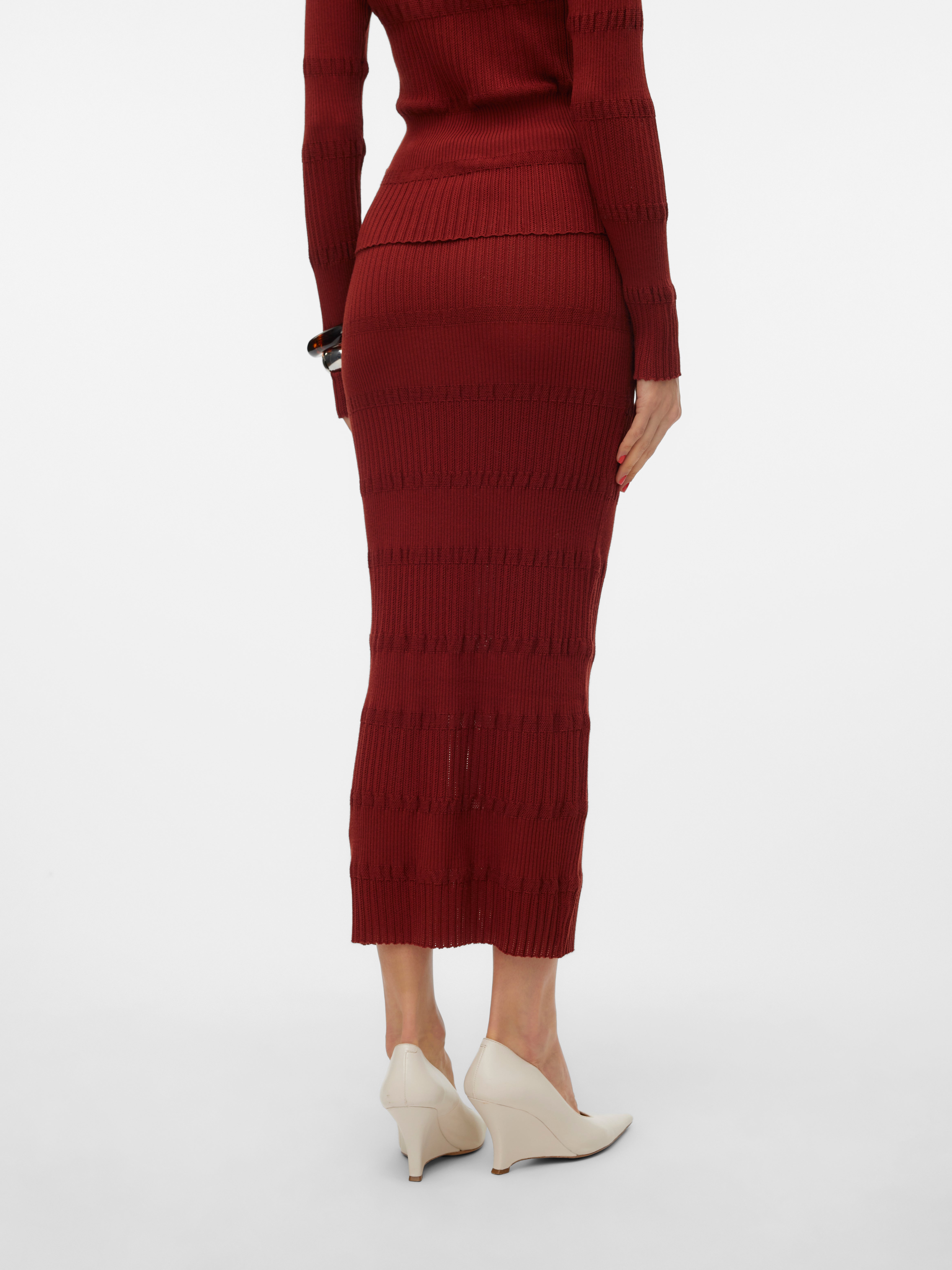 VMROMANE Mittlere Taille Langer Rock