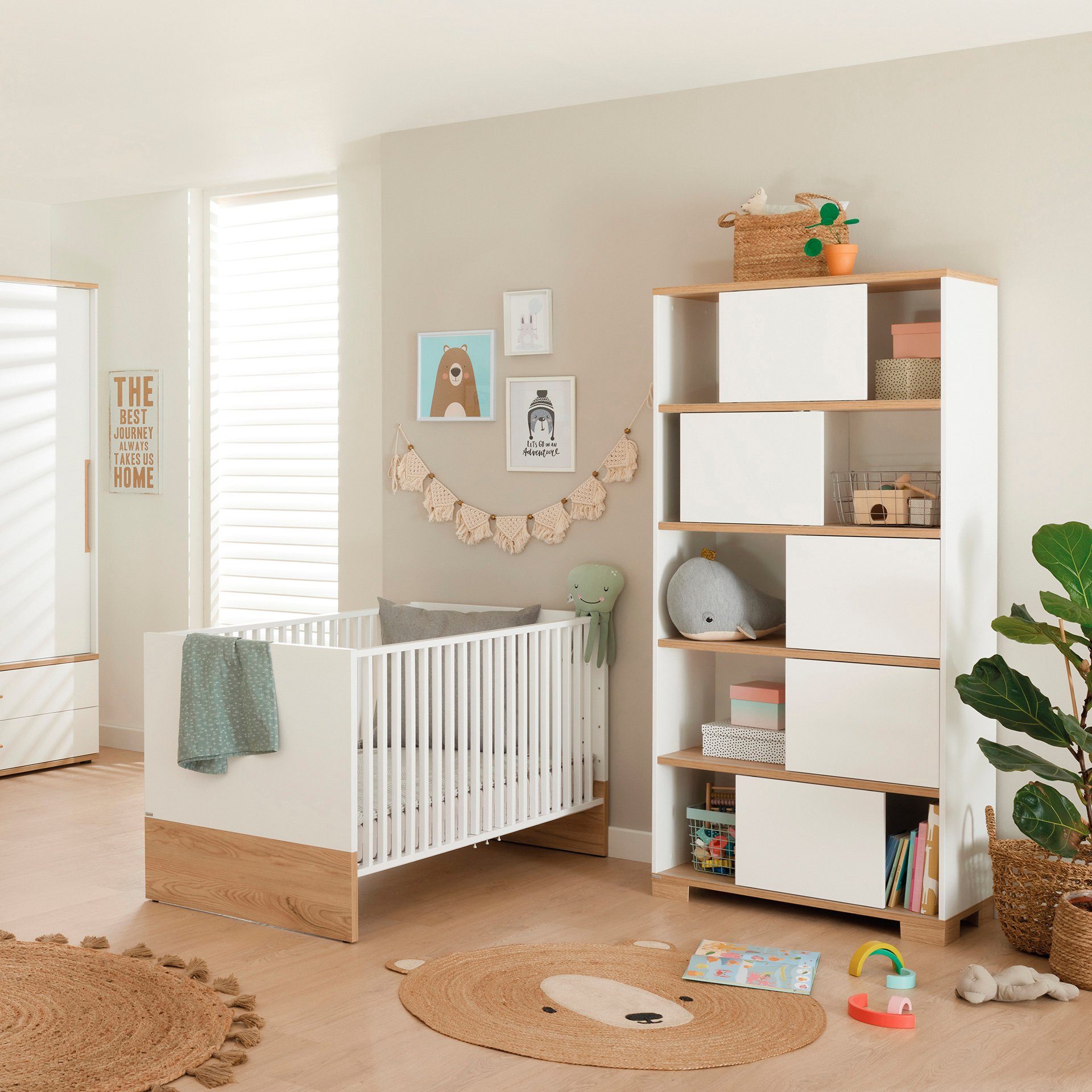 Steiff by PAIDI Babybett YOLANDA, 4-fach höhenverstellbar, mit Airwell® Comfort Federleistenrost