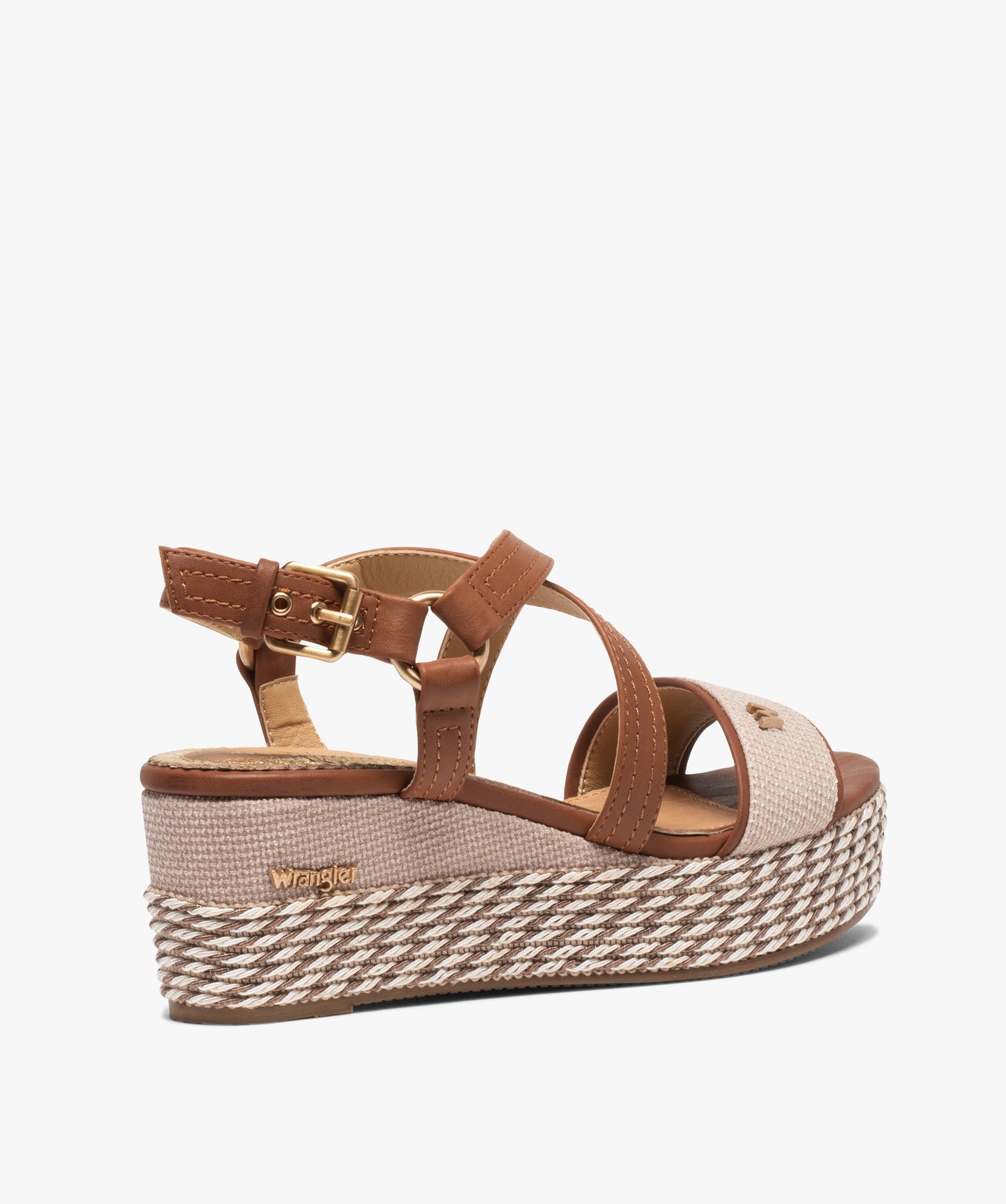 Sandales femme à semelle plateforme et brides croisées | GEMO