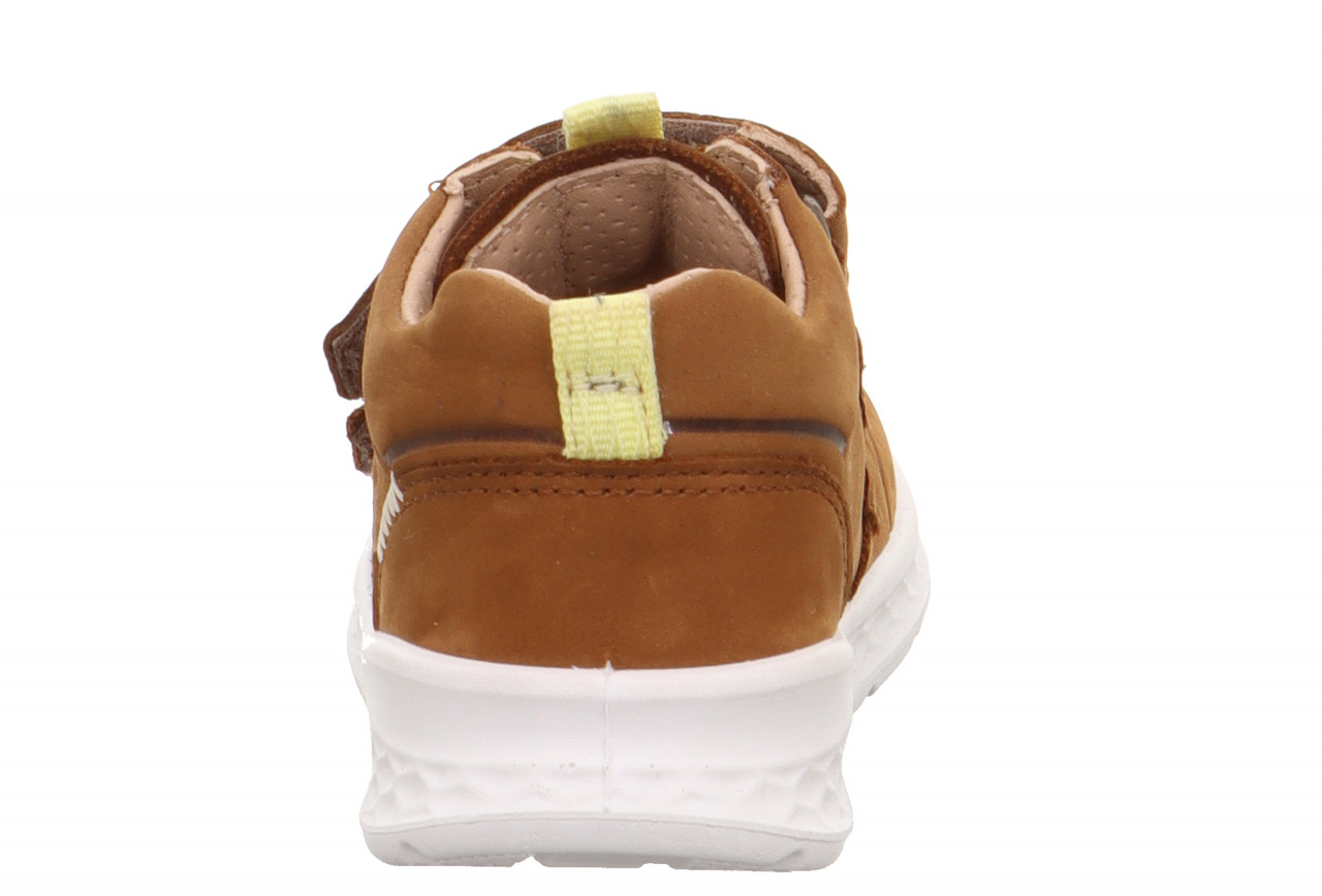 BREEZE - Braun/Gelb Sneaker low mit Klettverschluss