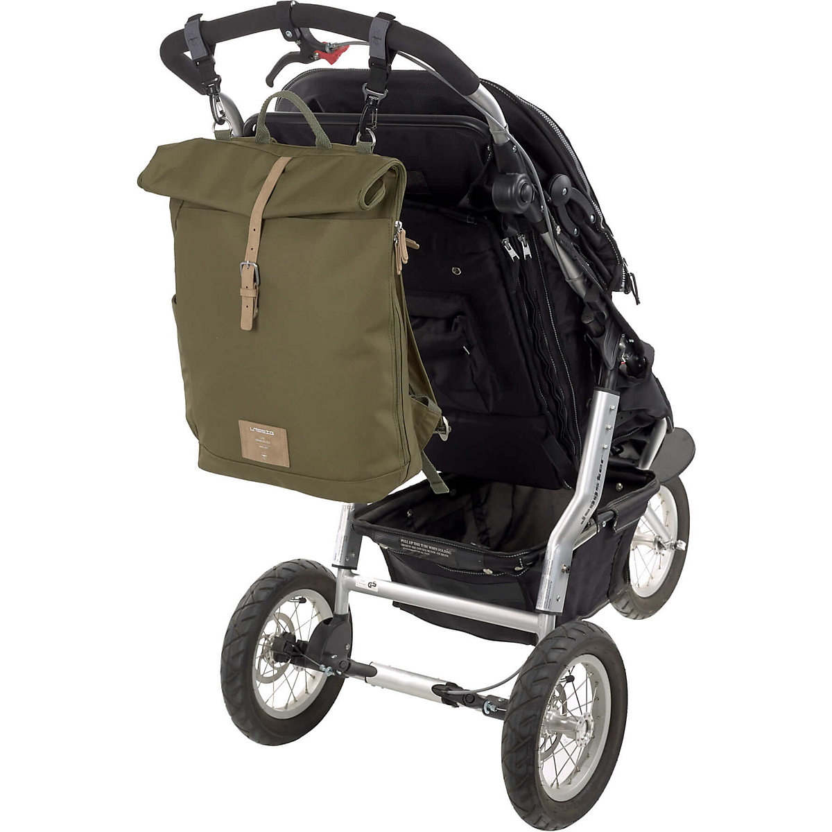 Wickelrucksack Rolltop olive, inkl. Zubehör & Wickelunterlage