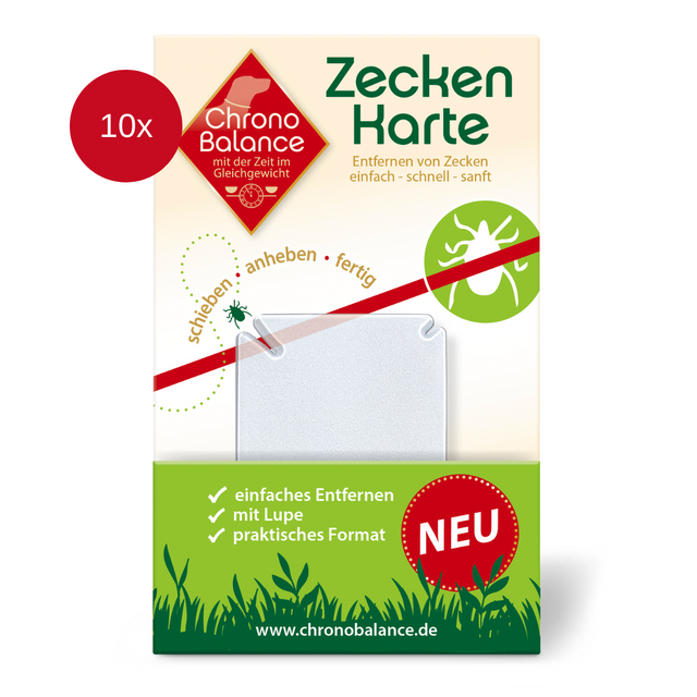 ChronoBalance Floh- & Zeckenmittel ChronoBalance Zeckenkarte zur Zeckenentfernung