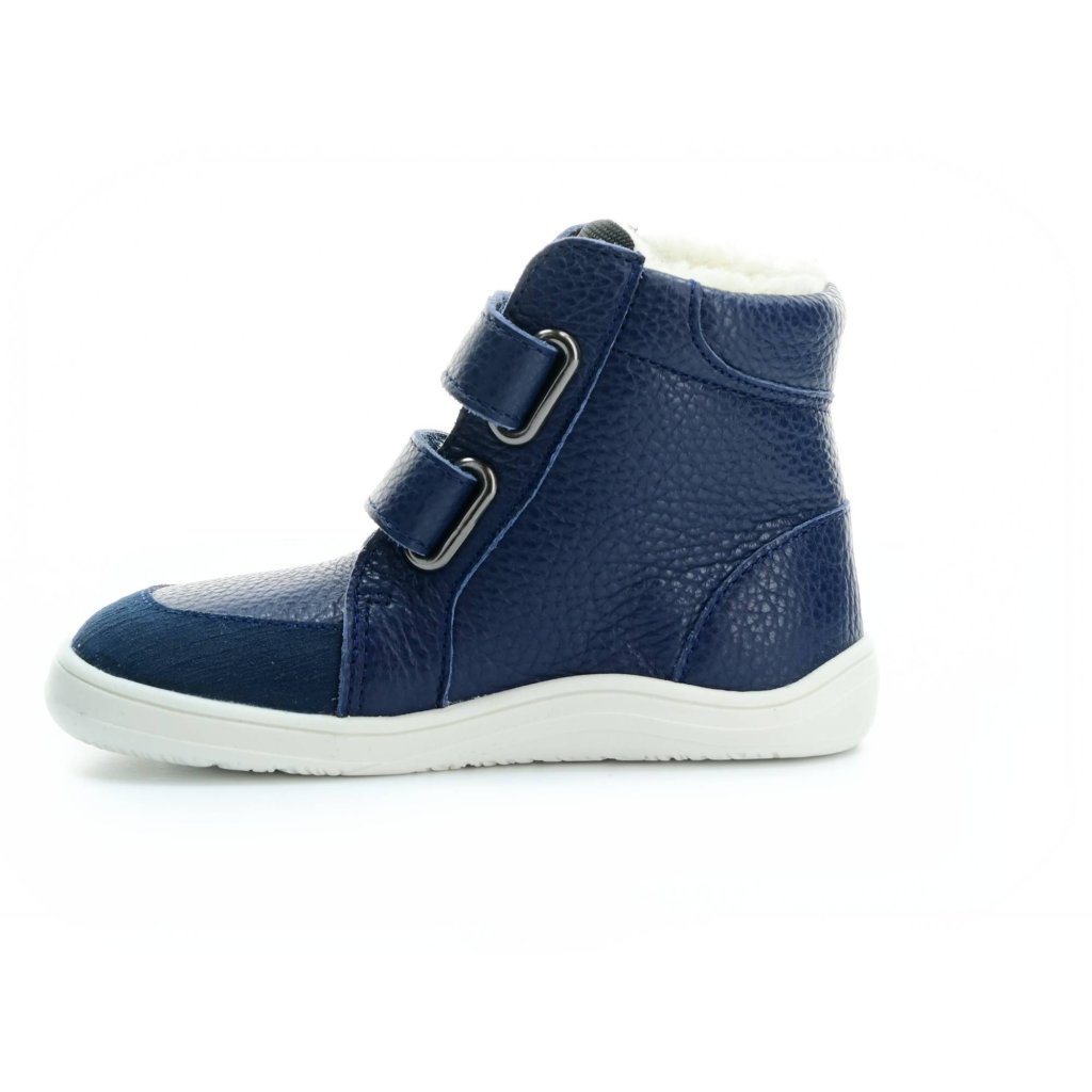 Baby Bare Febo Winter Pilot (mit Membran/Asfaltico) dunkelblaue Barfußstiefeletten