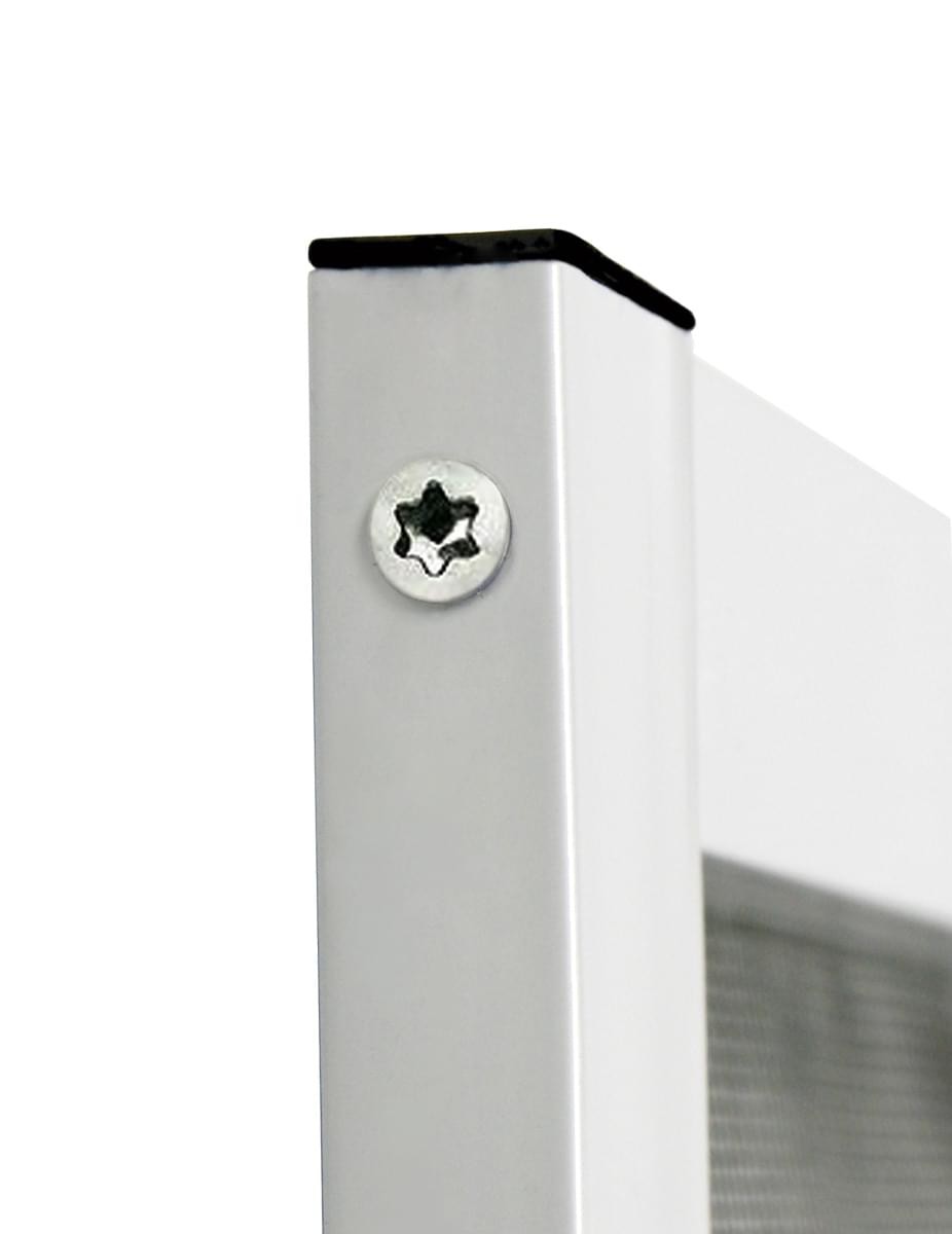 Hecht Powertec XXL Aluminium-Fliegengitter-Bausatz SLIMPLUS, ca. 120 x 240 cm,  braun
