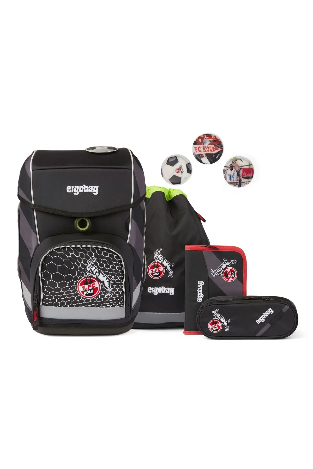 Ergobag  Cubo Schulranzen-Set 5tlg. inkl. Klettie-Set