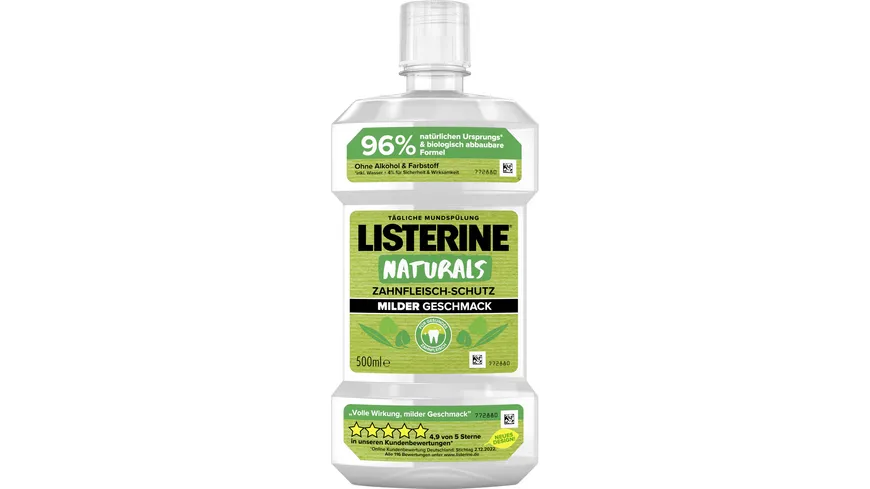 Listerine Mundspülung Naturals Zahnfleischschutz 500 ml