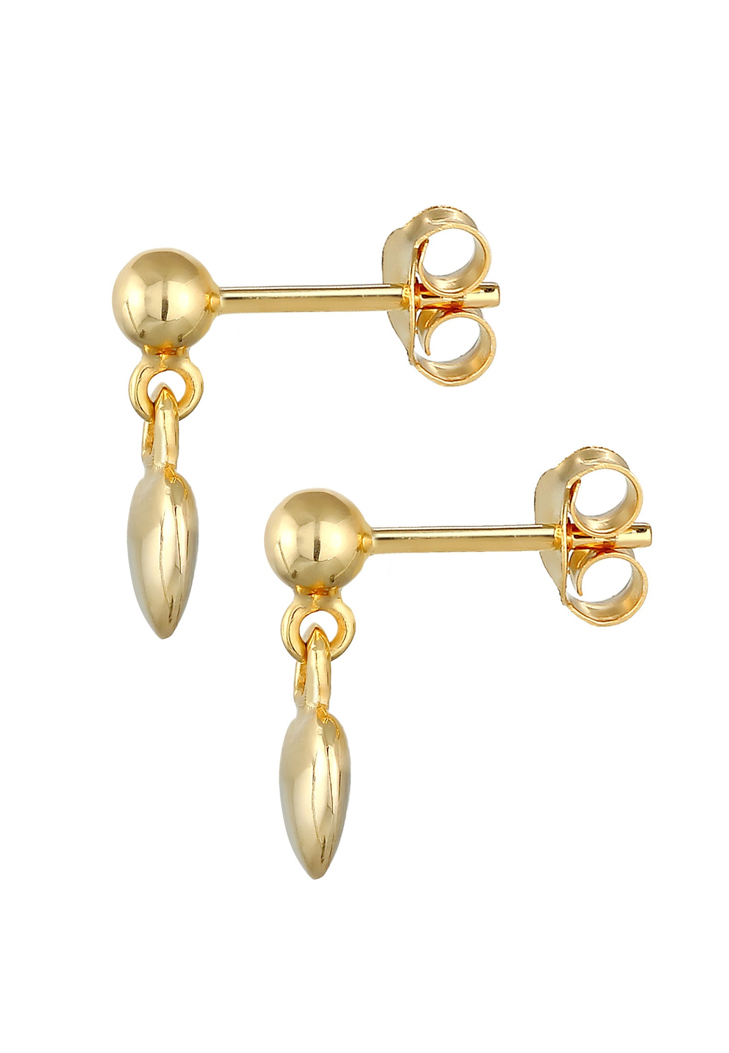 Ženske naušnice Elli sa srcima, minimalistički trend, od 925 sterling srebra