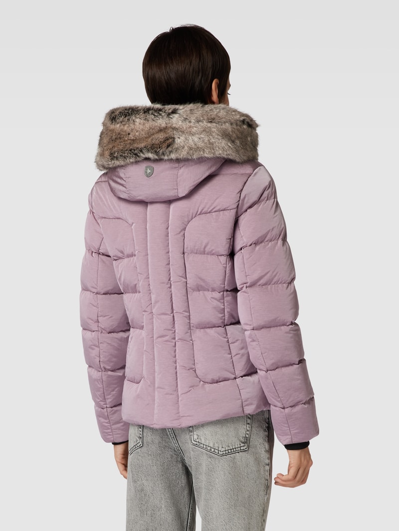 Funktionsjacke mit Kunstfell Modell 'ASTORIA' in lavendel meliert