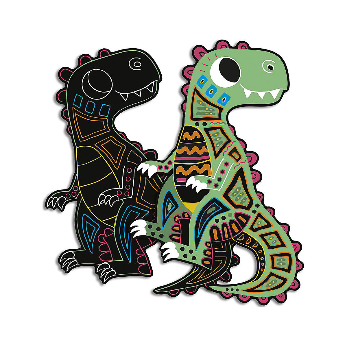 Kreativ-Set Kratzbilder Dinosaurier