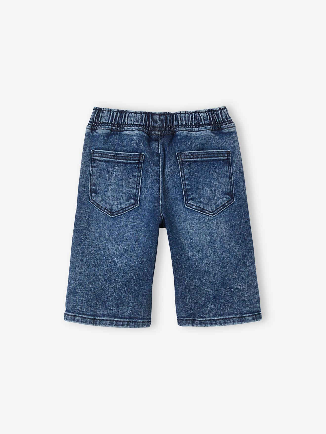 Vertbaudet Jungen Shorts in Denim-Optik Oeko-Tex - schwarz