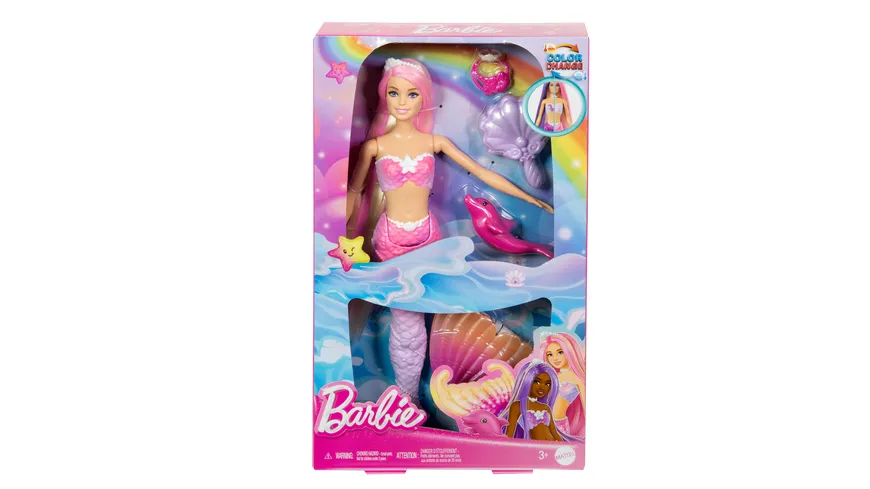 Barbie Meerjungfrauen-Puppe mit Farbwechseleffekt