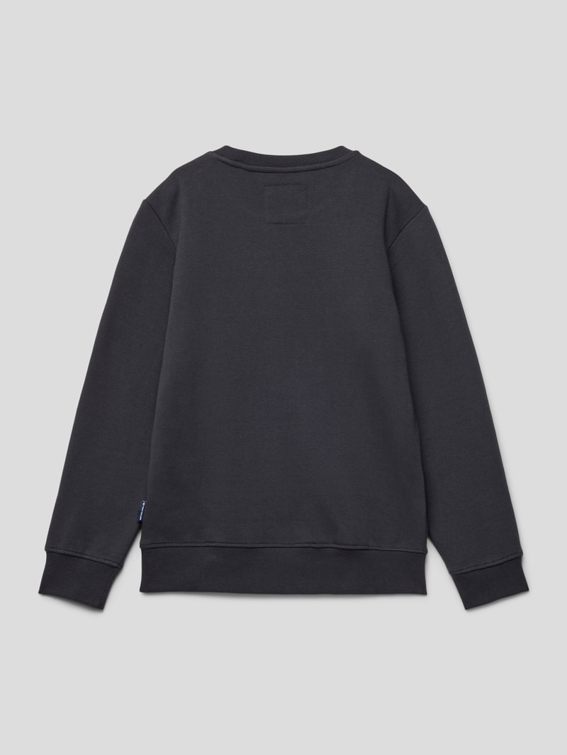 Sweatshirt mit Label-Print in graphit
