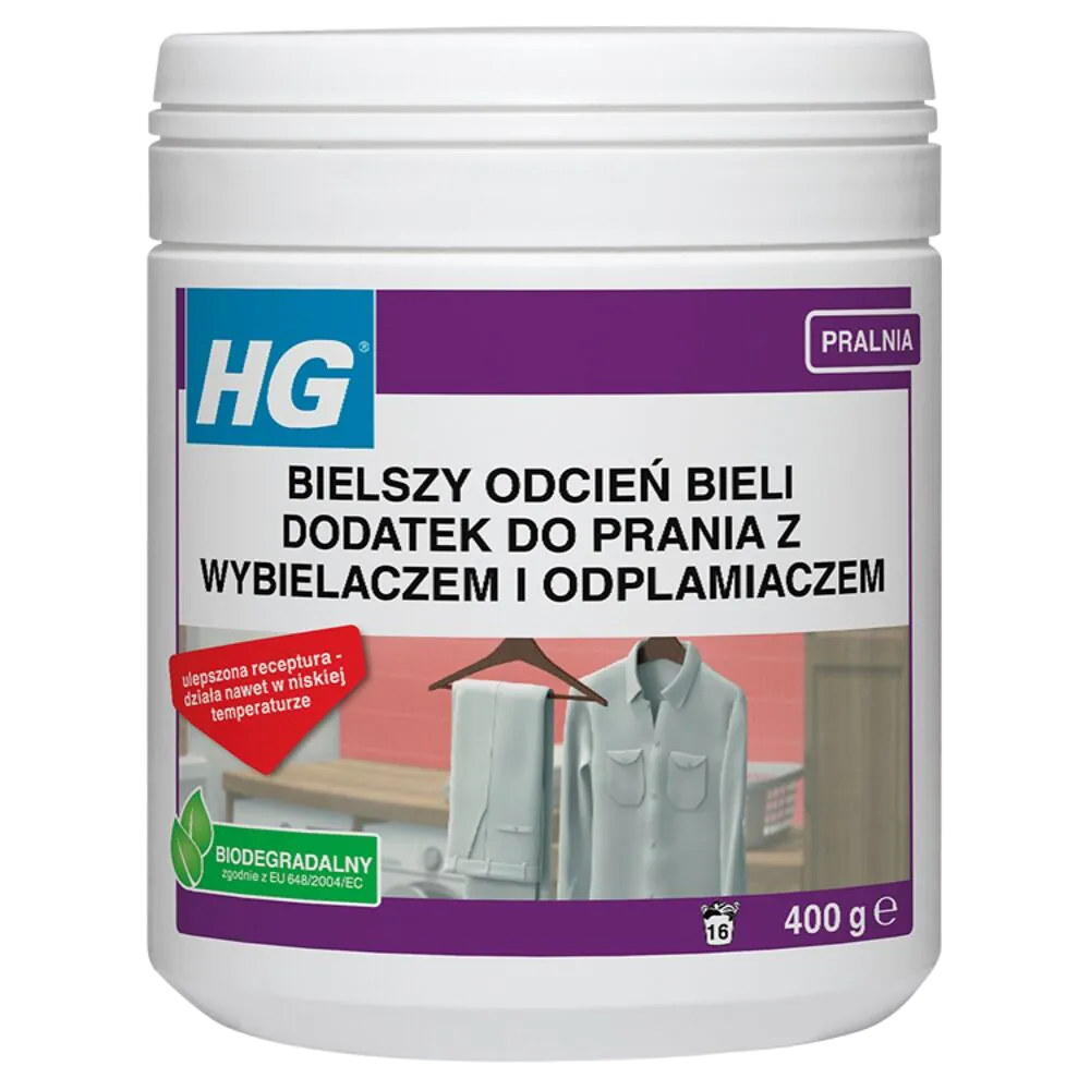 HG Bjelja nijansa bijele - dodatak za pranje rublja s izbjeljivačem i sredstvom za uklanjanje mrlja 400 g