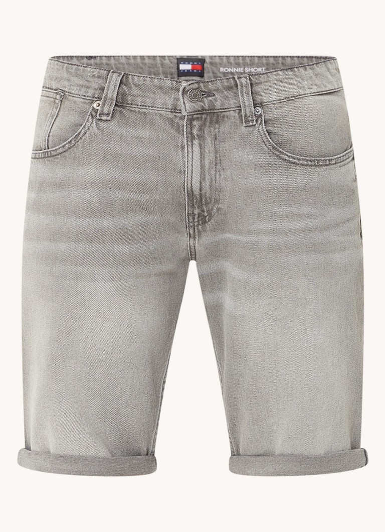 Tommy Hilfiger denimshorts med rett passform og sidelommer