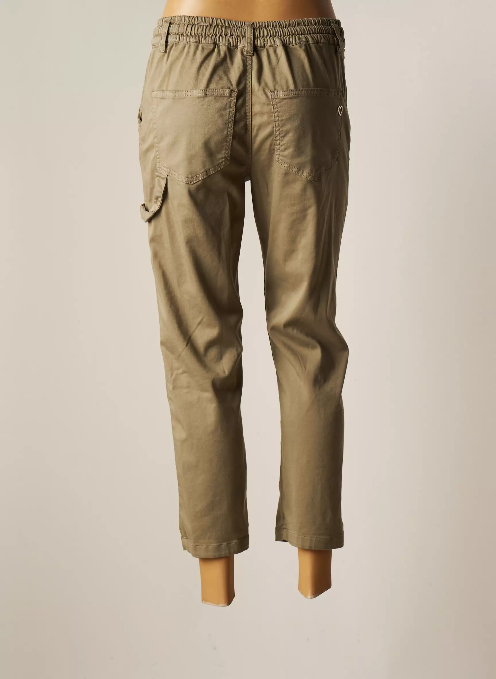 Please Pantalon7 8 Femme couleur vert