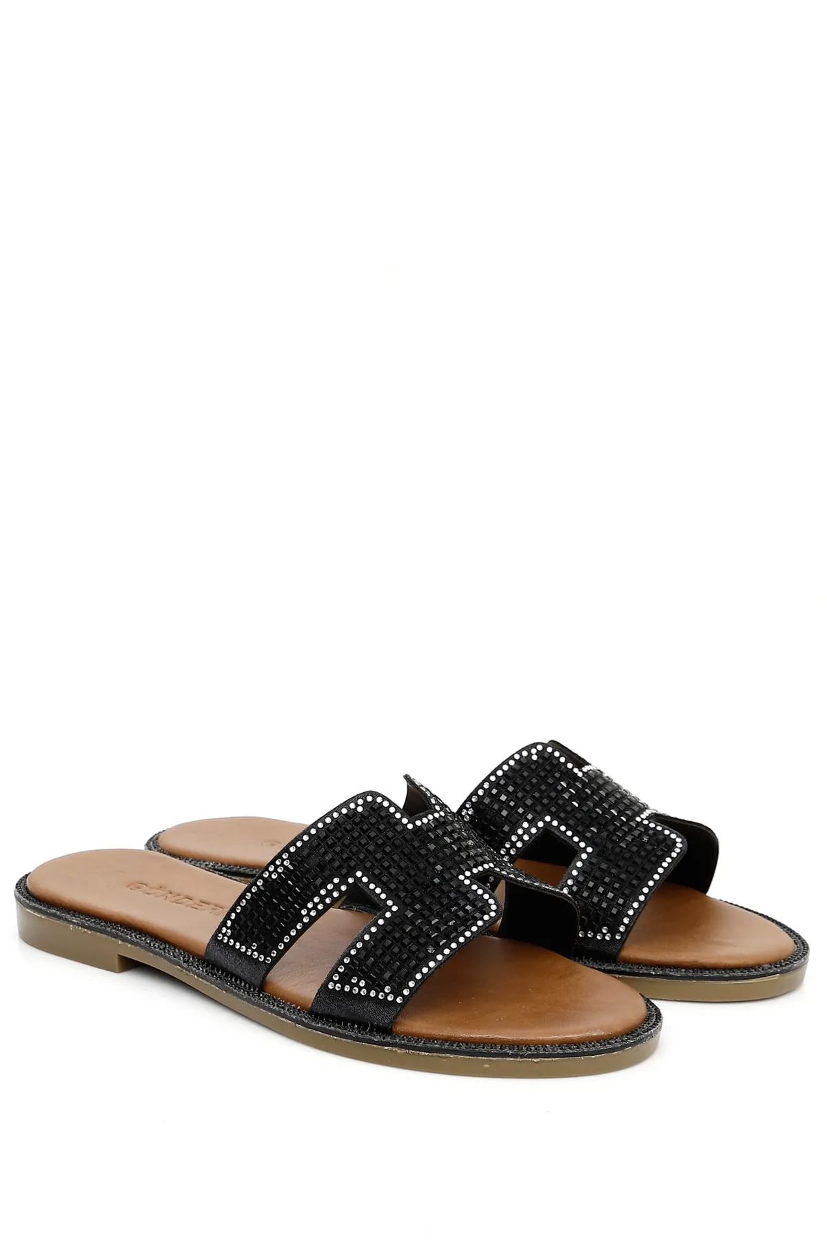 GÖNDERİ(R)  Black Stone Damen-Hausschuhe 35338