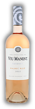 Viu Manent, Malbec Rosé, Reserva, 2022, Valle Colchagua  Viu Manent, Malbec Rosé, Reserva, 2022, Valle Colchagua   Jahrgang 2022 - 0,75	 Liter - Vol 12,5%