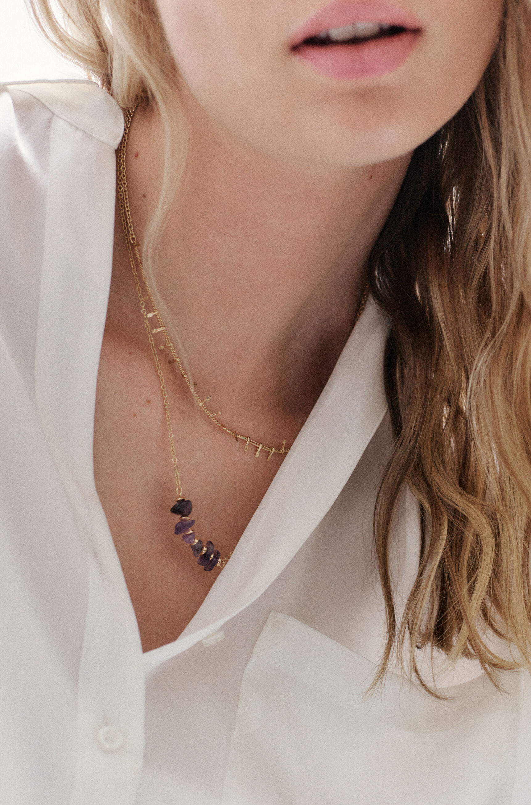 collier albane couleur or femme