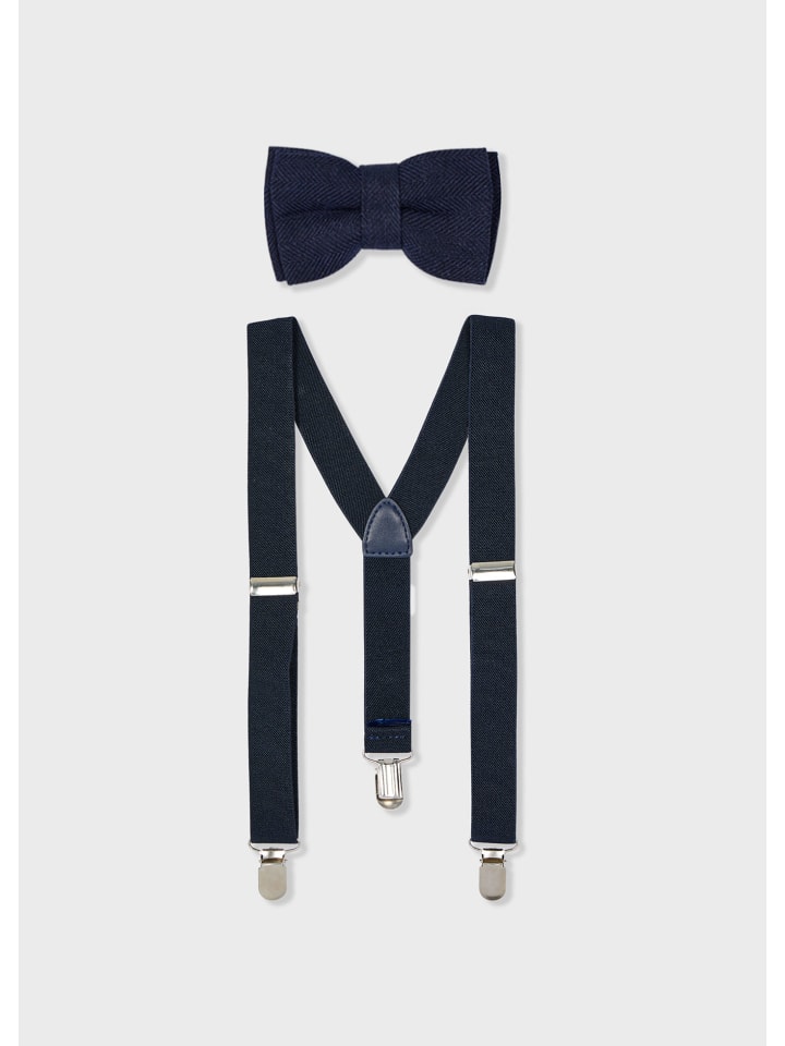 Mayoral Set Fliege & Hosenträger in marineblau günstig kaufen