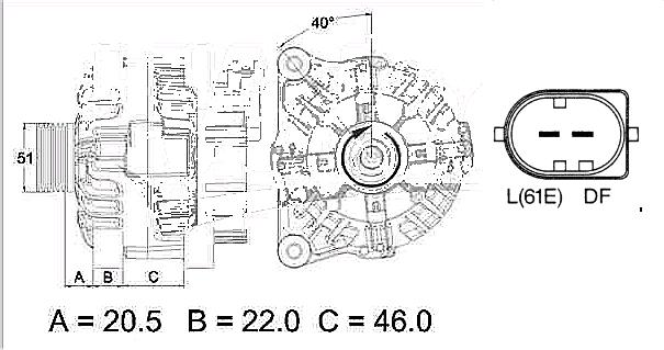 FRIESEN Lichtmaschine Citroën, Peugeot 9049690 - ATU