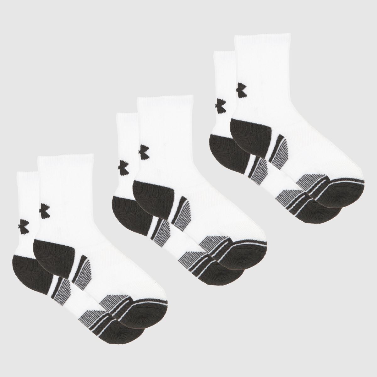Under Armour – Vita och grå barnstrumpor – 3-pack