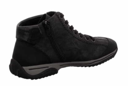 RIEKER Schnür-Stiefeletten schwarz FIX