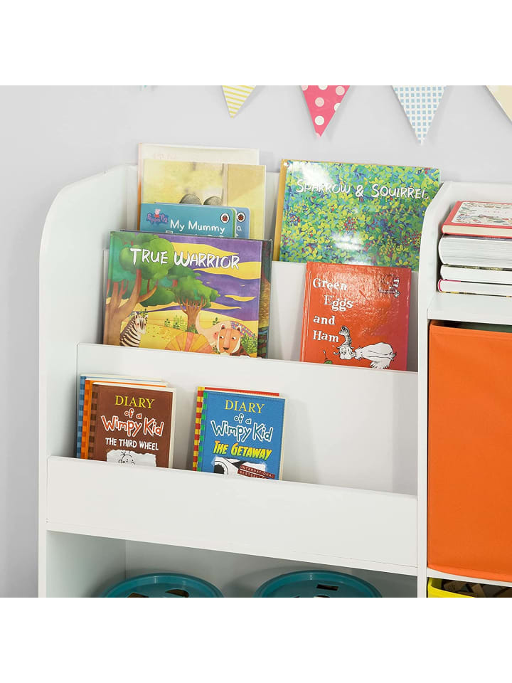 SoBuy Bücherregal in Weiß - (B)89 x (H)88 x (T)35cm günstig kaufen onesize