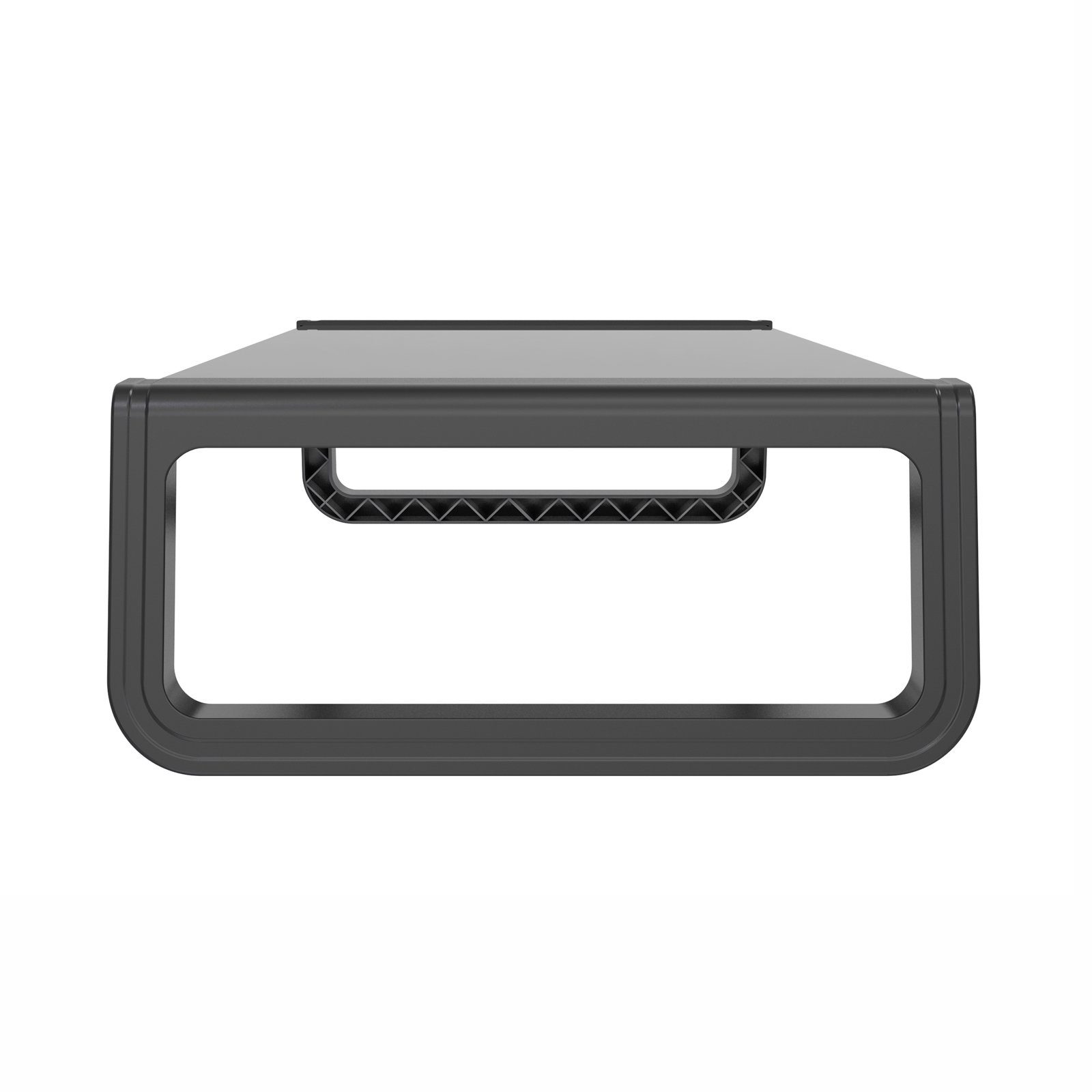 SVITA Schreibtischaufsatz ANSAN, Monitorständer, Monitorerhöhung, Glas, Schwarz