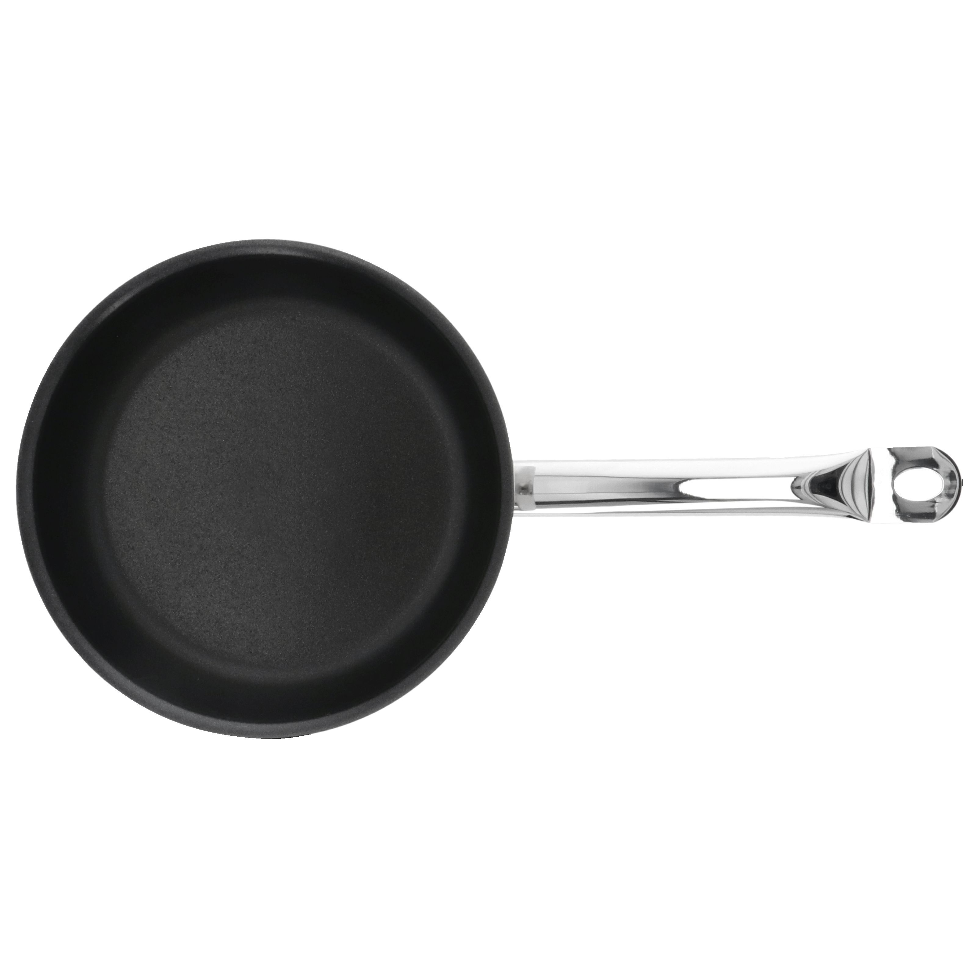 Bratpfanne 20 cm, 18/10 Edelstahl, Silber-Schwarz