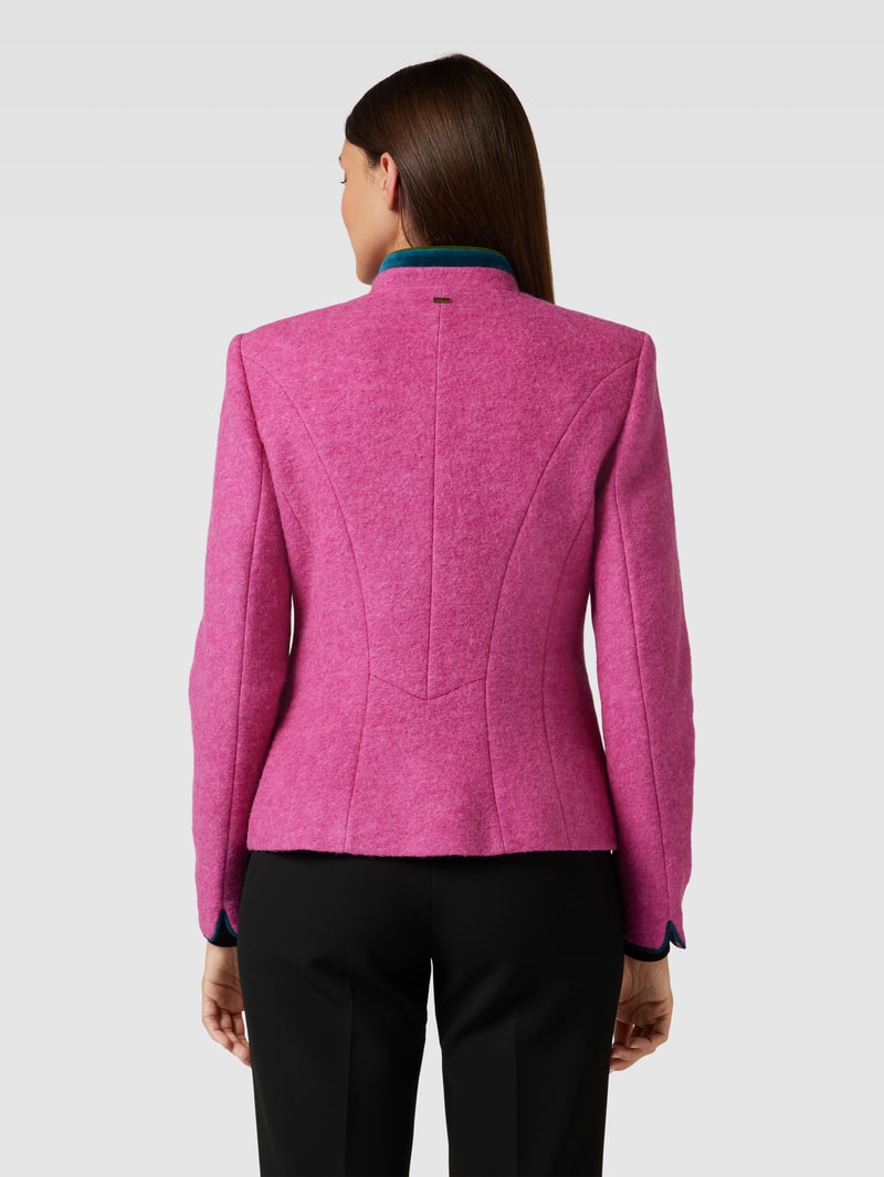 Blazer mit Stehkragen in pink
