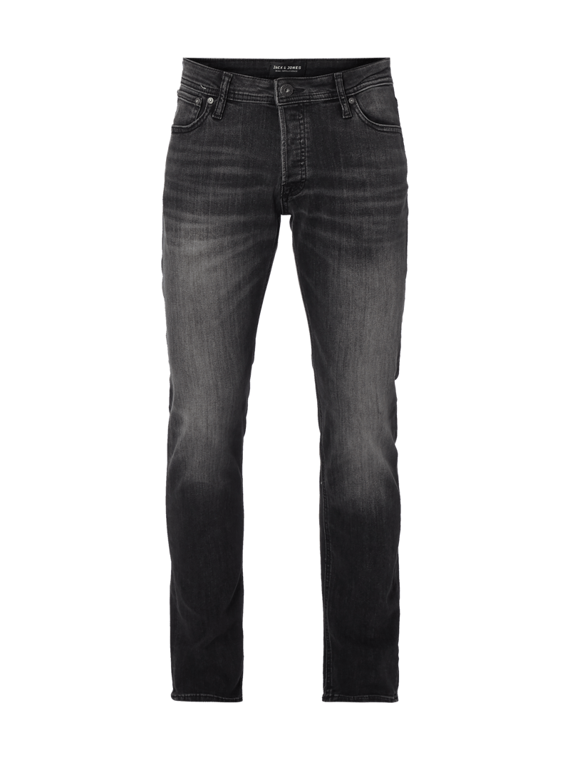 Coloured Slim Fit Jeans in dunkelgrau