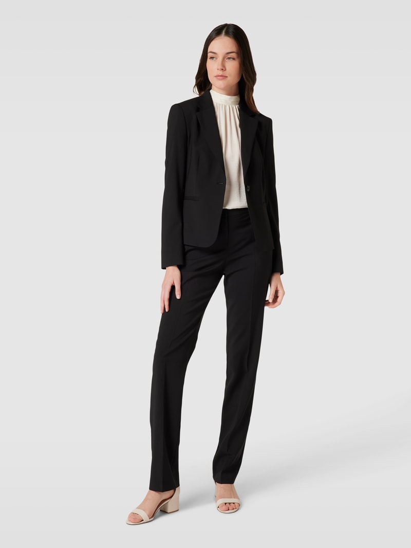 Blazer mit Knopfverschluss Modell 'Jarua' in schwarz