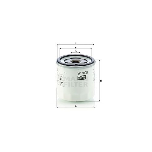 W7008 OELFILTER MANN - ATU
