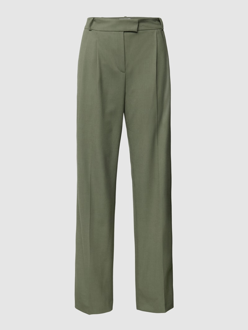 Bundfaltenhose mit Stretch-Anteil - Ana Johnson X P&C in khaki