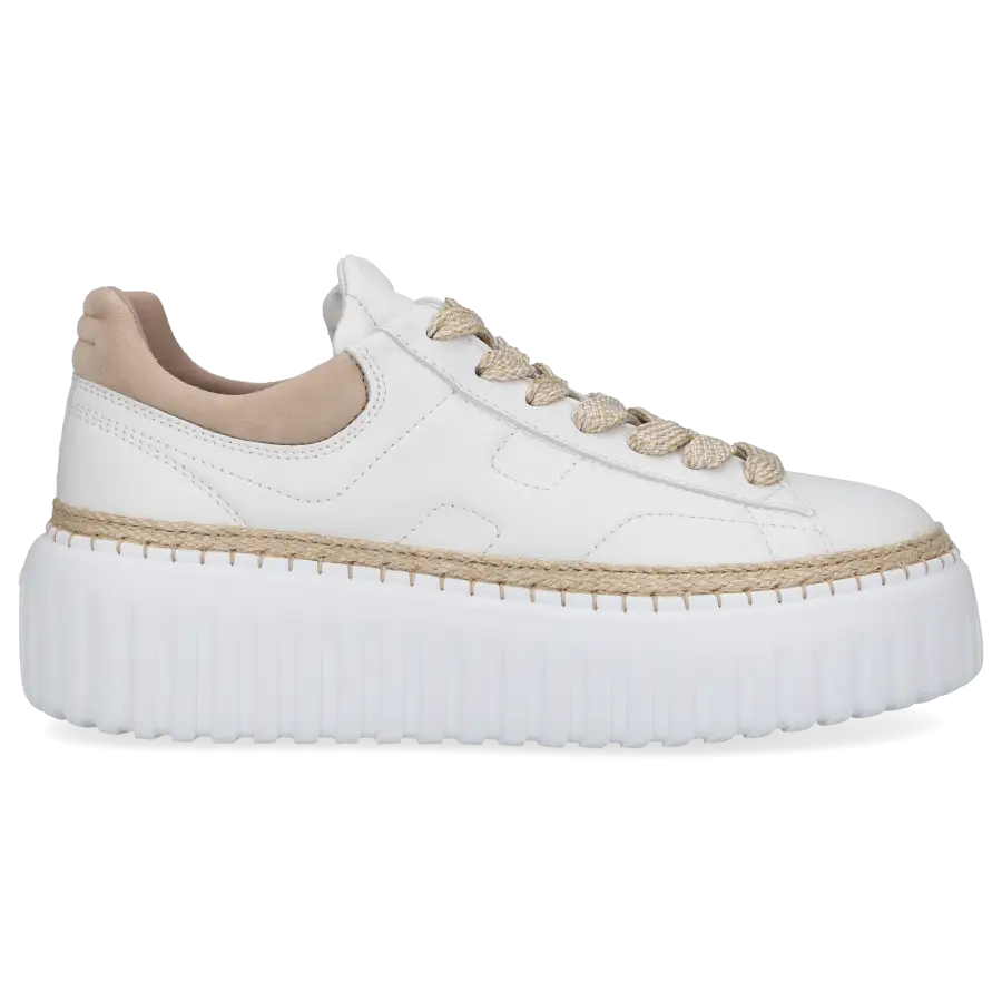 Hogan - Sneaker low Plateau H-STRIPES Kalbsleder - beige