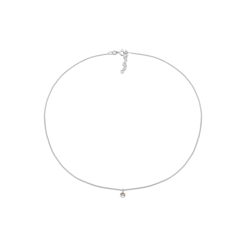 Elli Elli Collier Choker Pendentif Solitaire avec Quartz Tourmaline Collier Femme - (9 collier