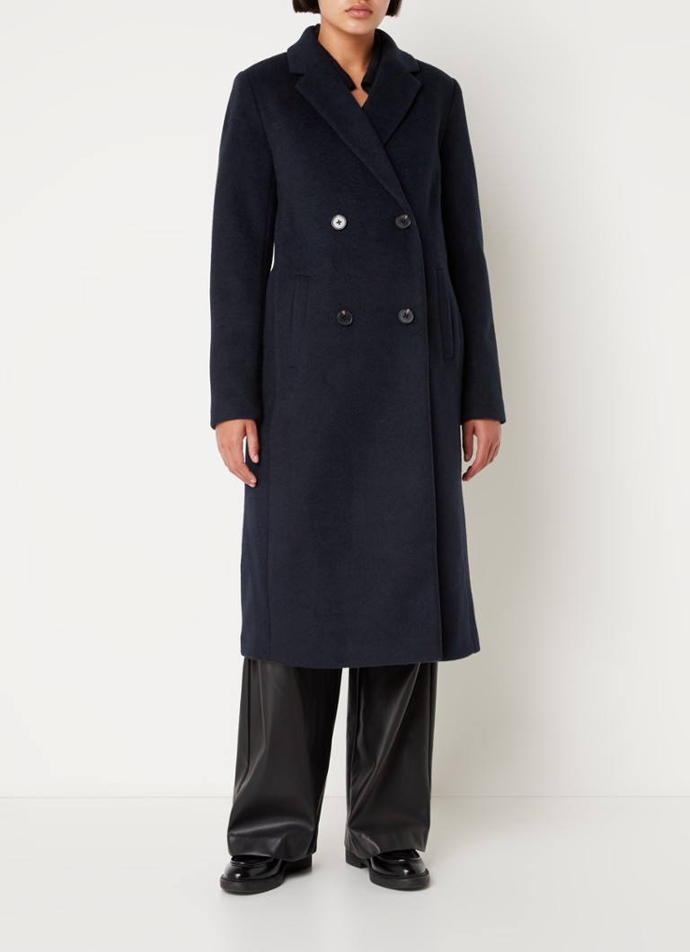 Modström Odelia double-breasted coat in wool blend