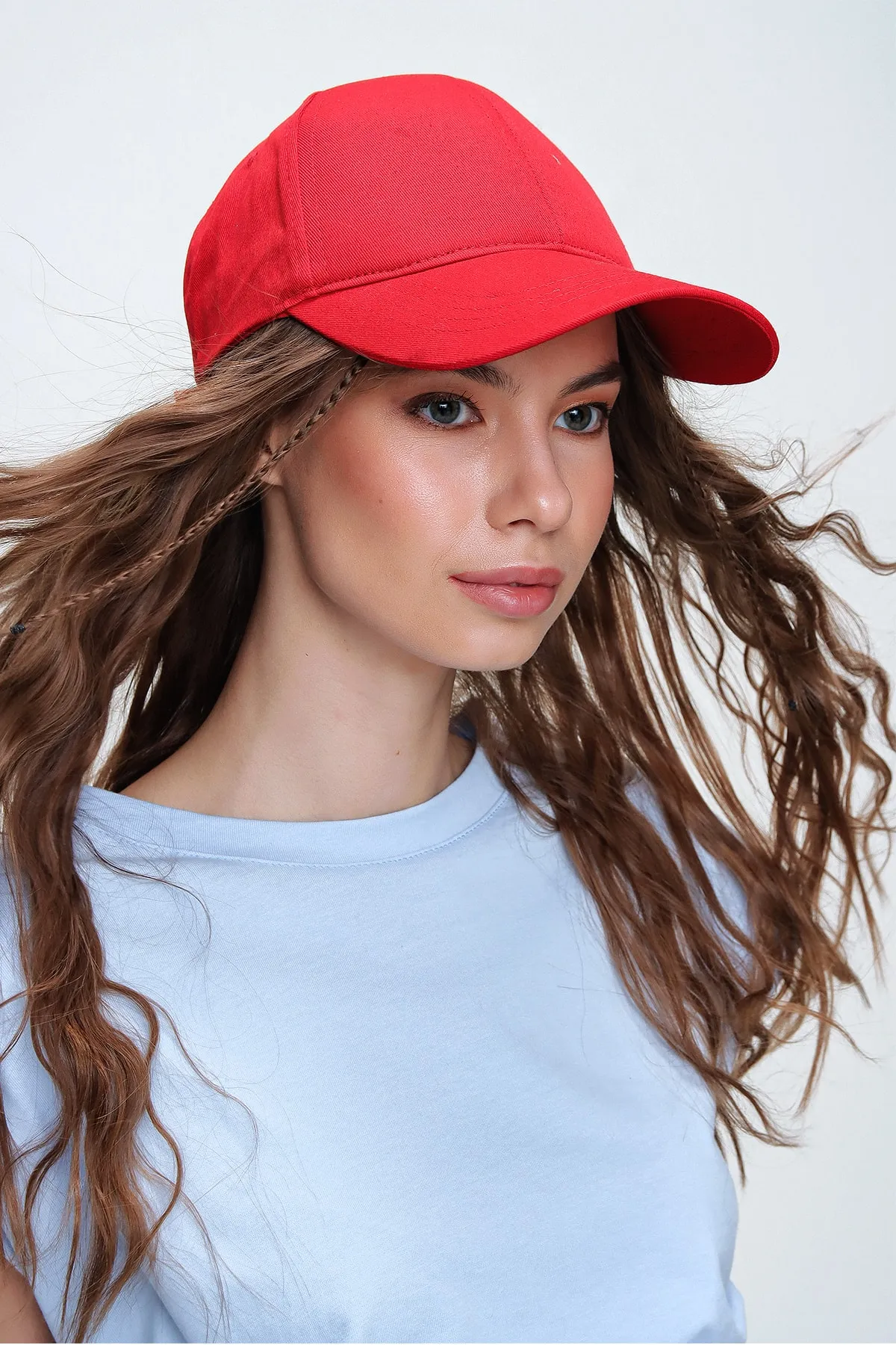 Trend Alaçatı Stili  Roter Unisex-Hut für Damen ALC-A2160