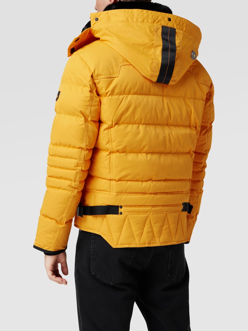 Steppjacke mit abnehmbarer Kapuze Modell 'STARSTREAM' in gelb
