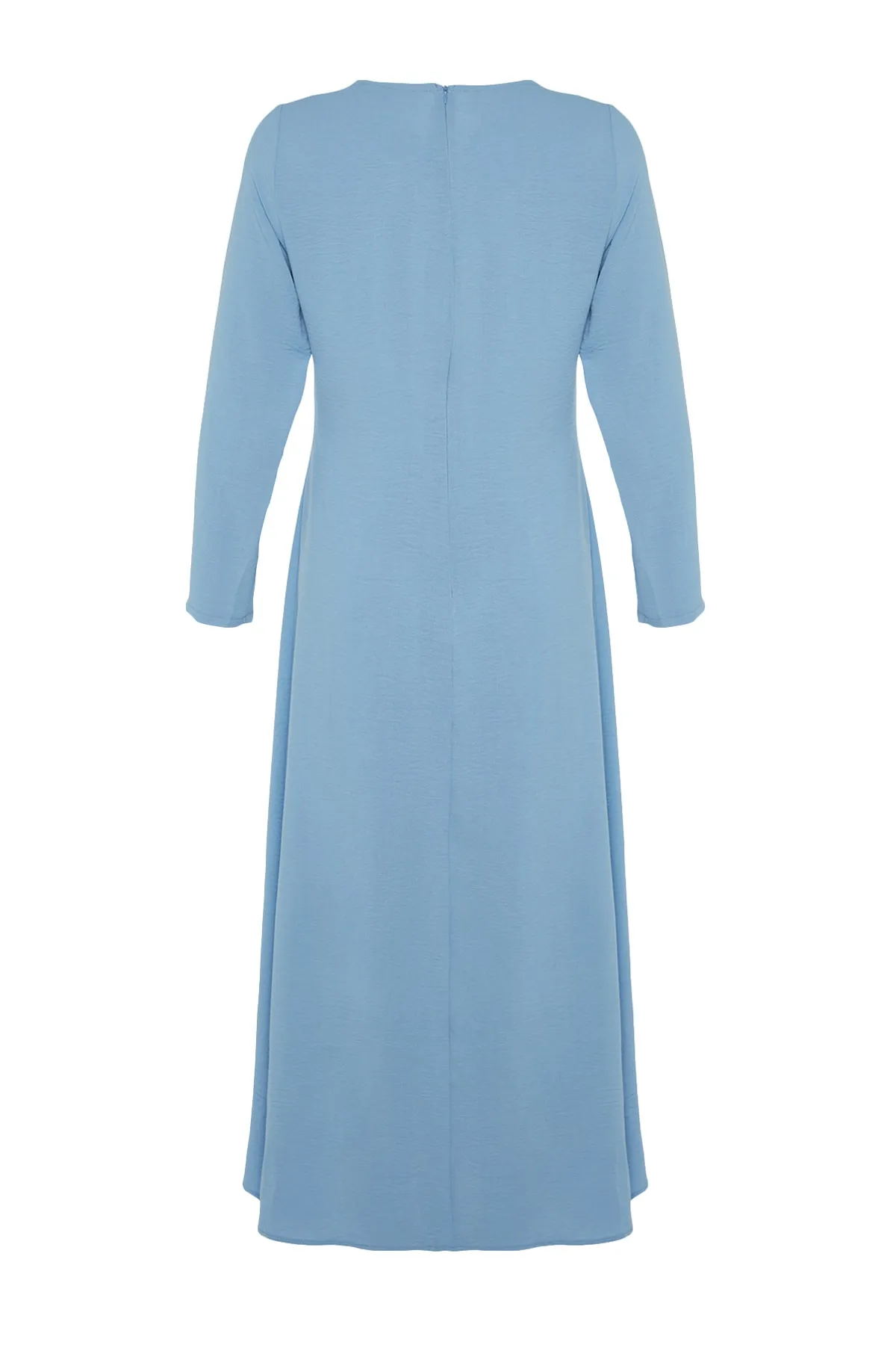 Trendyol Modest  Hellblaues Aerobin-Kleid mit Degaje-Kragen TCTSS23EB00277